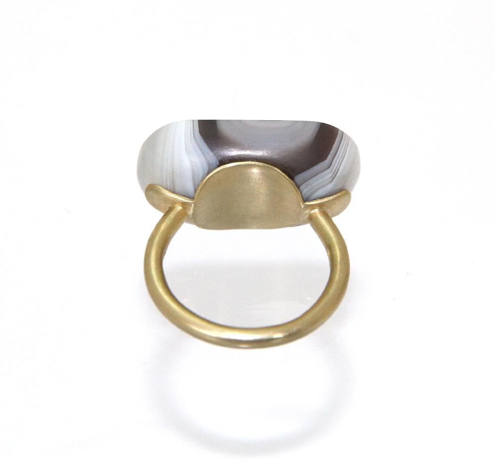 Sian Evans Jewellery Carved Agate Ring
