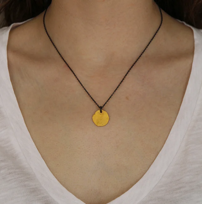 Sian Evans Jewellery Hammered Disc