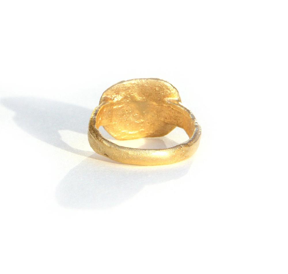 Sian Evans Jewellery Octagonal Textured Ring