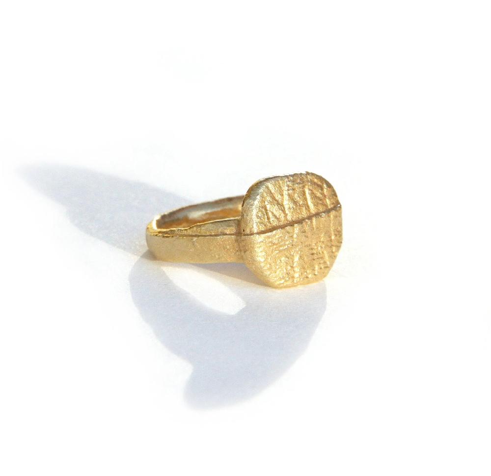 Sian Evans Jewellery Octagonal Textured Ring