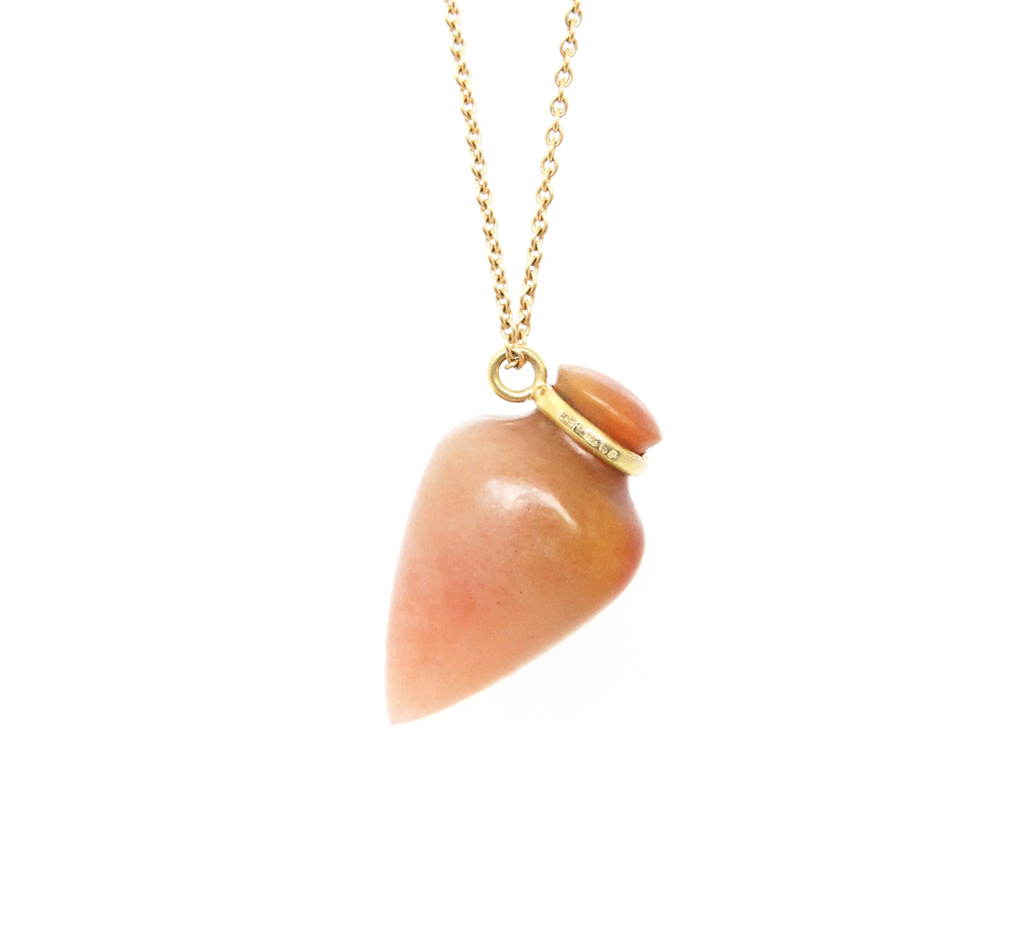 sian evans jewellery Pink agate urn Necklace