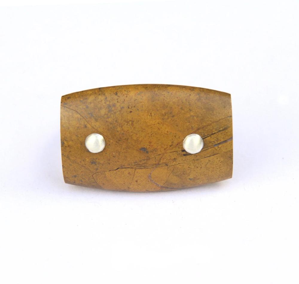 sian evans jewellery yellow ochre carved jasper ring