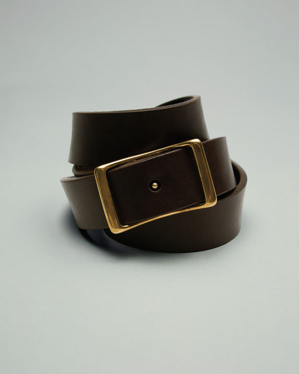 Sid Mashburn 1.25" Conroy Belt In Dark Brown Leather