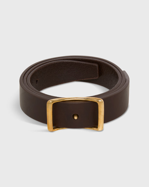 sid mashburn 1.25" Conroy Belt in Dark Brown Leather