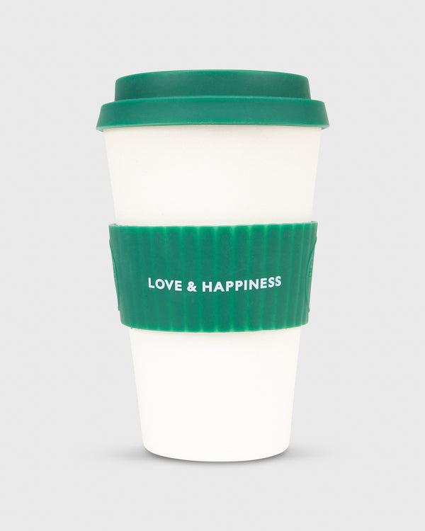 sid mashburn 14 oz. Reusable Coffee Cup in White/Green