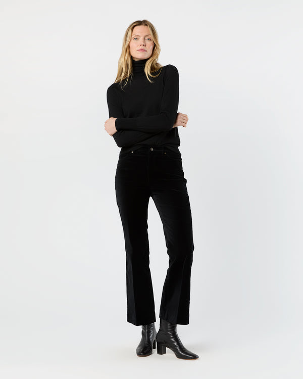 Sid Mashburn Alida Turtleneck Sweater In Black Cashmere