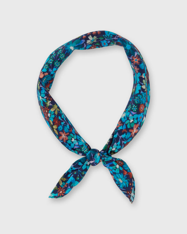 sid mashburn Anyway Scarf in Blue Dreams Of Summer Liberty Fabric Silk