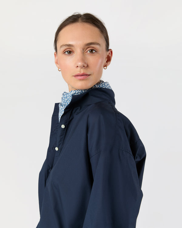 Sid Mashburn Anyway Scarf In Blue Feather Meadow Liberty Fabric