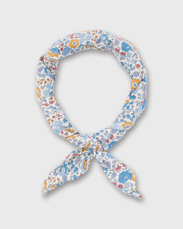 sid mashburn Anyway Scarf in Blue/Gold D'anjo Liberty Fabric