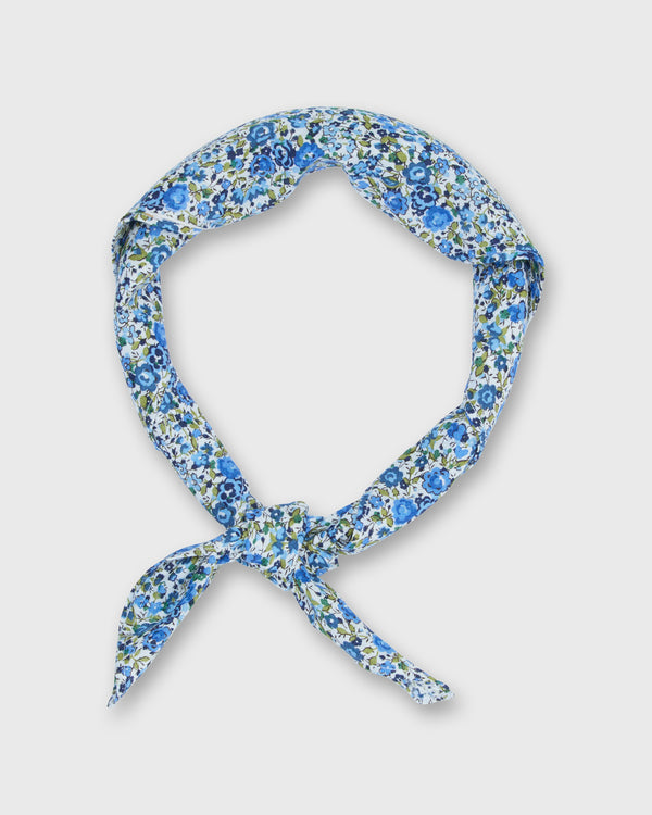 sid mashburn Anyway Scarf in Blue/Green Emma & Georgina Liberty Fabric