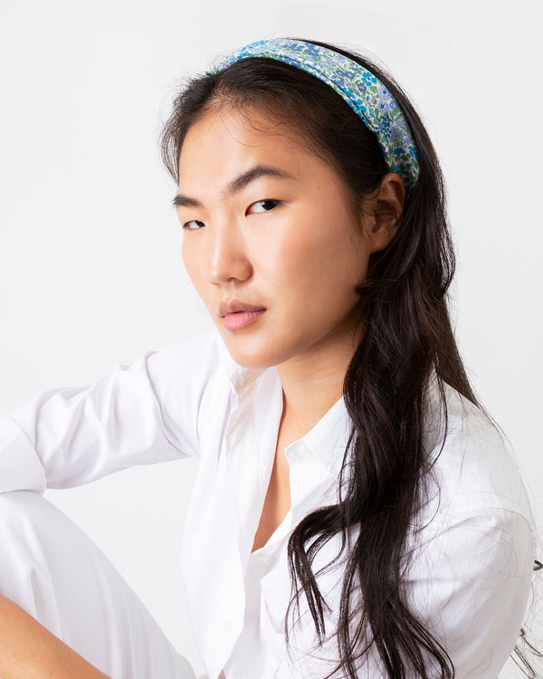 Sid Mashburn Anyway Scarf In Blue/Green Joanna Louise Liberty Fabric