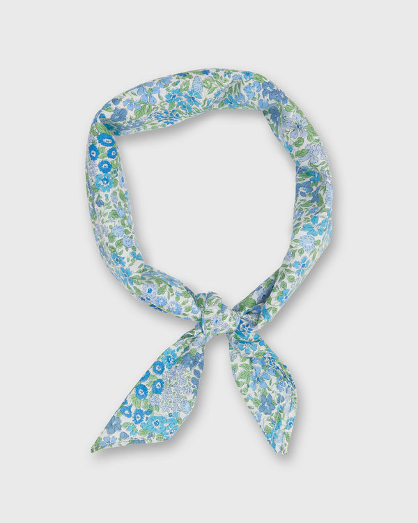 sid mashburn Anyway Scarf in Blue/Green Joanna Louise Liberty Fabric