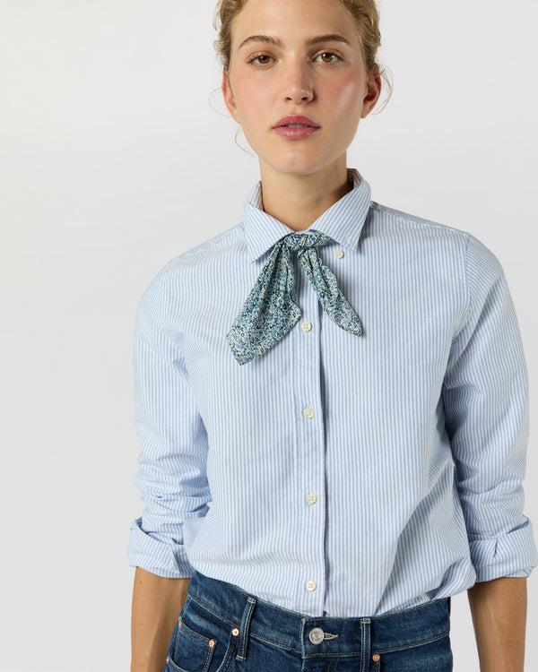 Sid Mashburn Anyway Scarf In Blue Katie & Millie Liberty Fabric