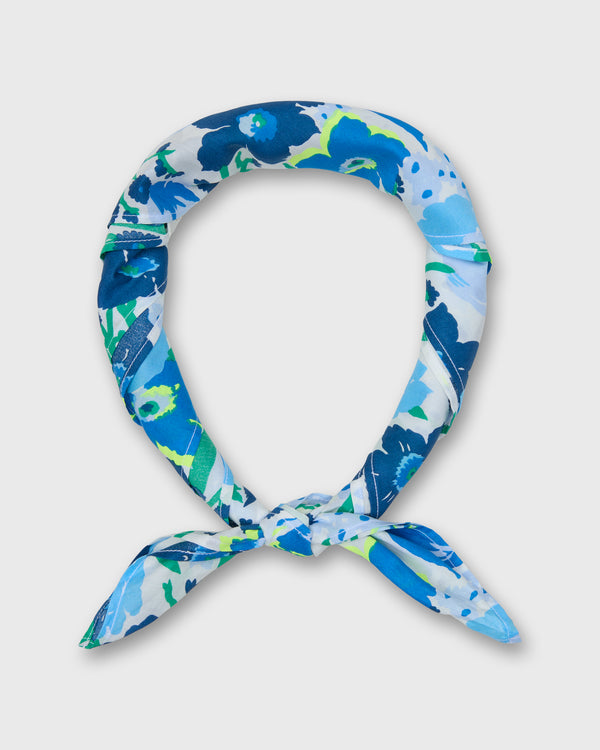 sid mashburn Anyway Scarf in Blue Mariana's Bouquet Liberty Fabric