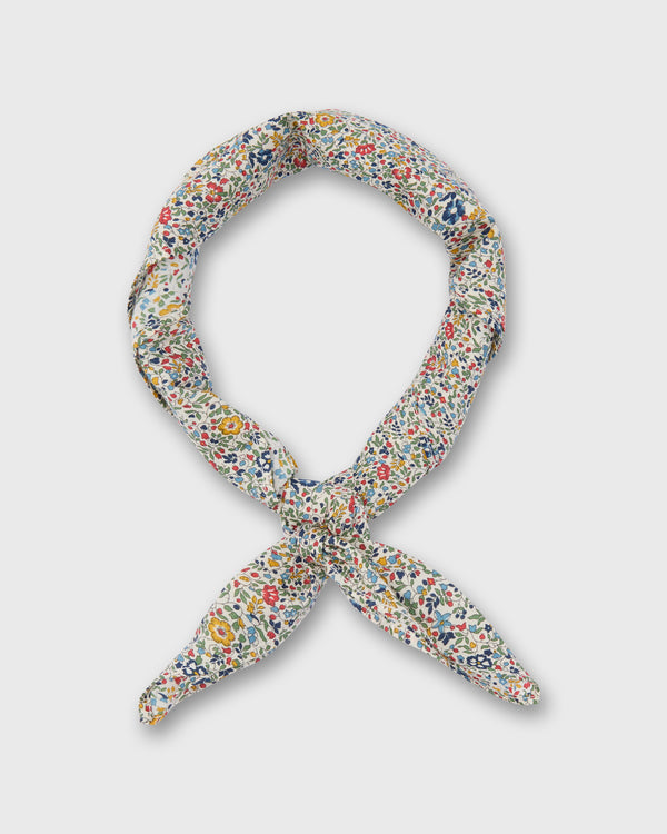 sid mashburn Anyway Scarf in Blue/Red Katie & Millie Liberty Fabric