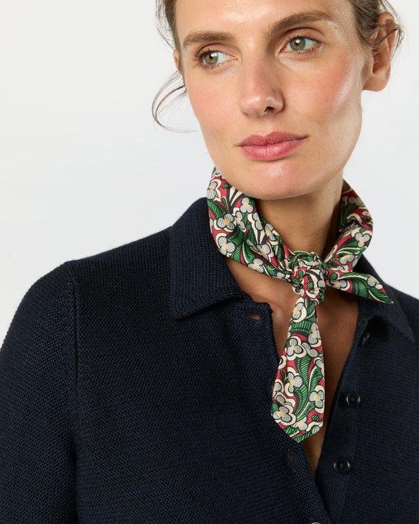 Sid Mashburn Anyway Scarf In Crimson/Multi Laith Liberty Fabric