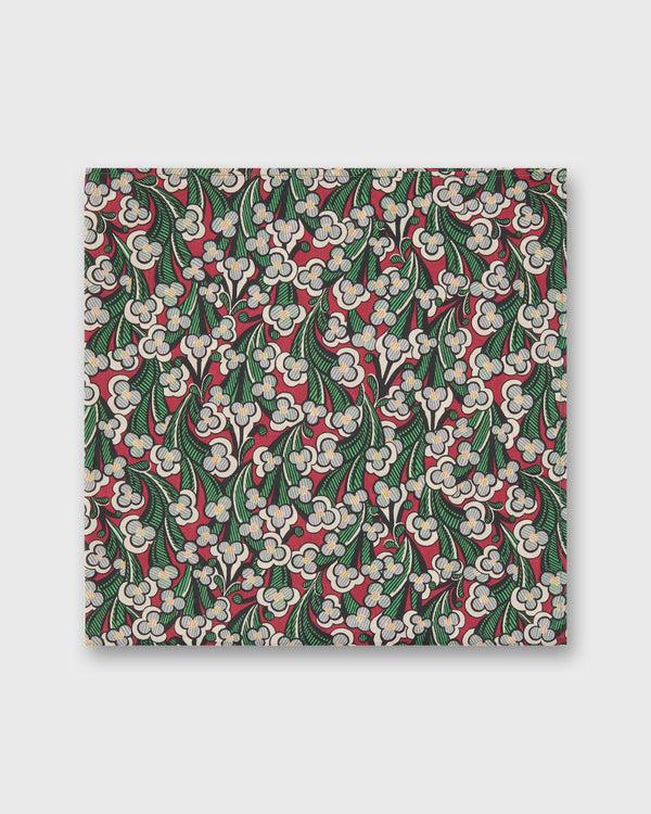 Sid Mashburn Anyway Scarf In Crimson/Multi Laith Liberty Fabric