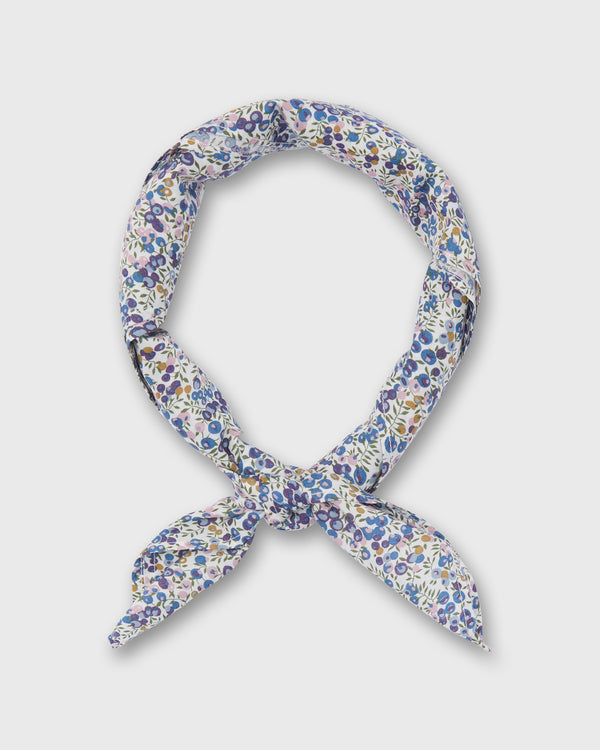 sid mashburn Anyway Scarf in Eggplant/Multi Wiltshire Bud Liberty Fabric