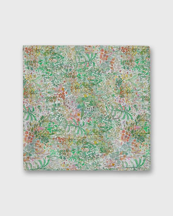 Sid Mashburn Anyway Scarf In Green Fields Of Eden Liberty Fabric