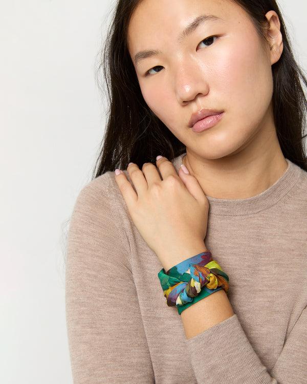 Sid Mashburn Anyway Scarf In Multi Artists Bouquet Liberty Fabric