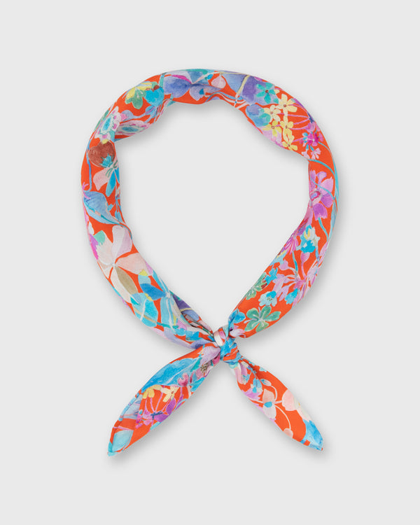 sid mashburn Anyway Scarf in Orange Spring Proposal Liberty Fabric Silk