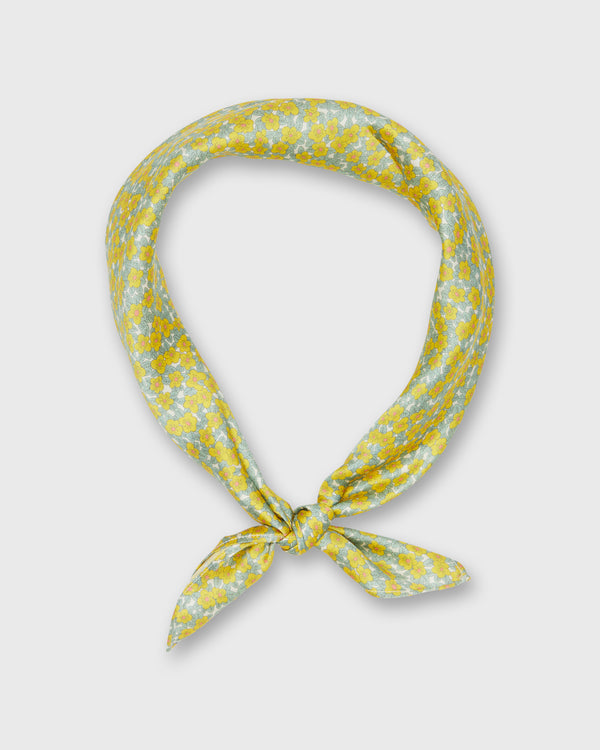 sid mashburn Anyway Scarf in Yellow Ffion Mair Liberty Fabric Silk
