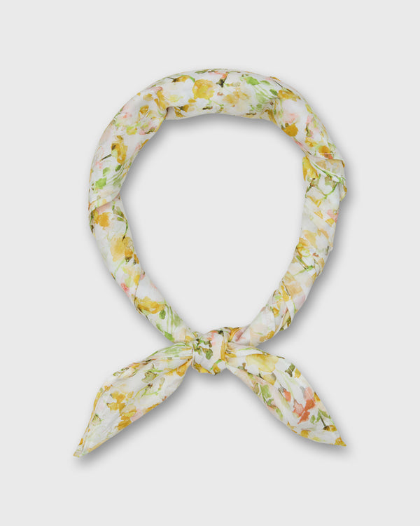 sid mashburn Anyway Scarf in Yellow/Multi Inky Fields Liberty Fabric