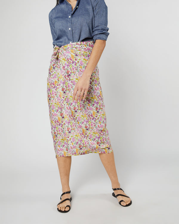Sid Mashburn Ashley Pareo In Orchid/Green Matilda May Liberty Fabric