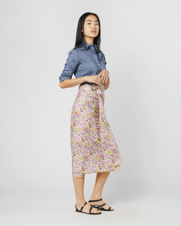 Sid Mashburn Ashley Pareo In Orchid/Green Matilda May Liberty Fabric