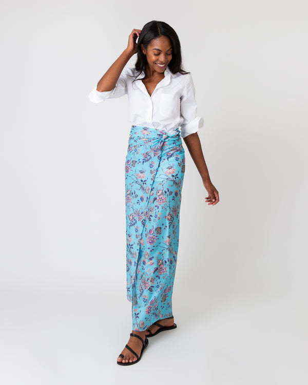 sid mashburn Ashley Pareo in Turquoise Jannah Liberty Fabric