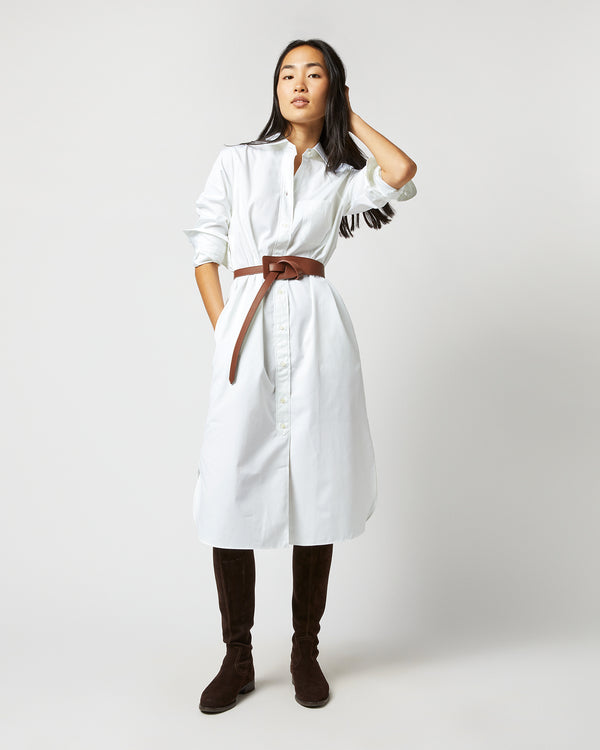 Sid Mashburn Asymmetrical Loop Thru Belt In English Tan Leather