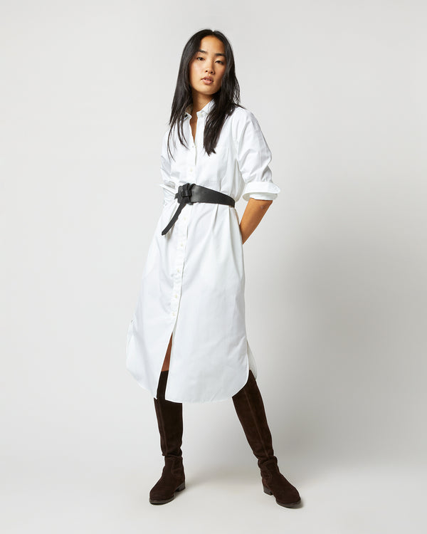 Sid Mashburn Asymmetrical Loop Thru Belt In Mini Leopard Printed Calf Leather