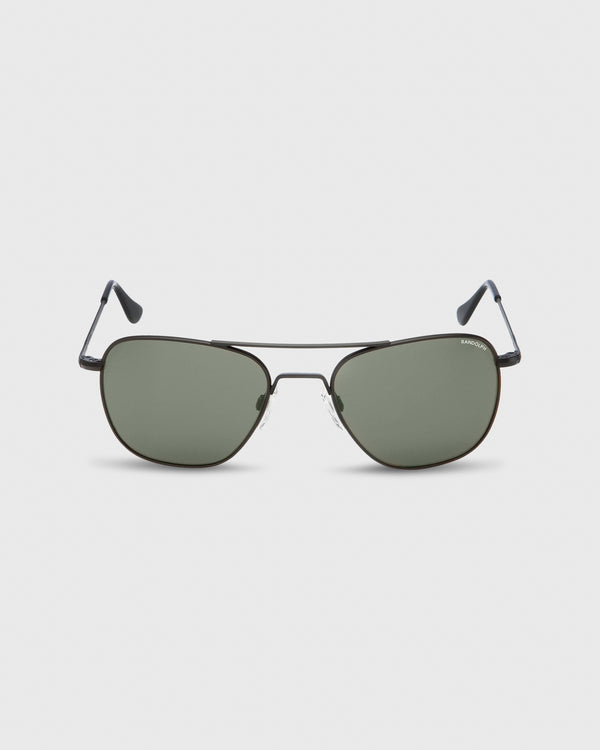 sid mashburn Aviator Sunglasses in Matte Black/AGX Glass Lens
