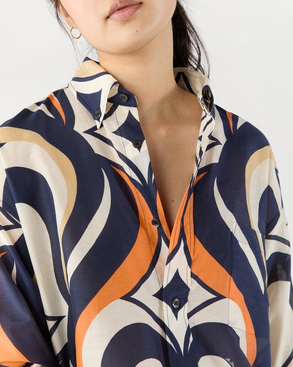 Sid Mashburn Better Than Your Boyfriend's Shirt In Jive Macro Cotton Silk