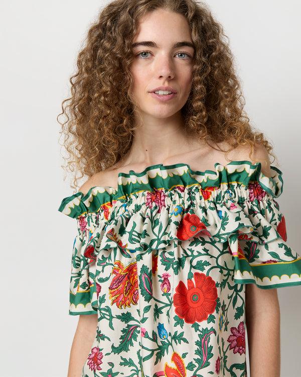 Sid Mashburn Breakfast Top In Dragonflower Mini Summer Popeline