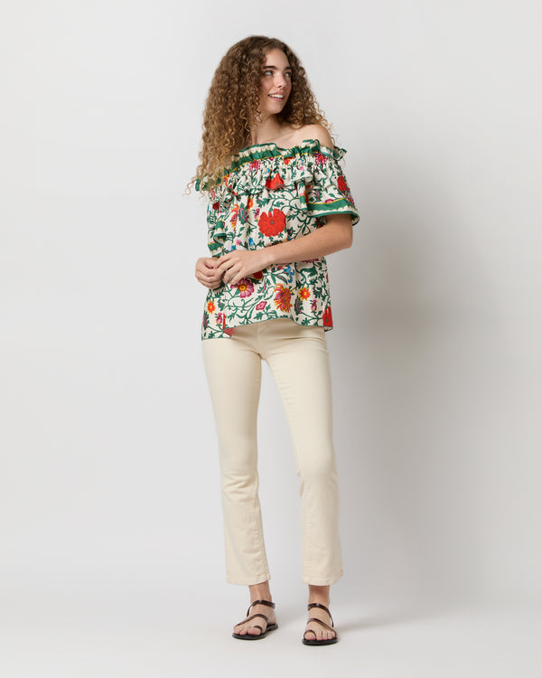 Sid Mashburn Breakfast Top In Dragonflower Mini Summer Popeline
