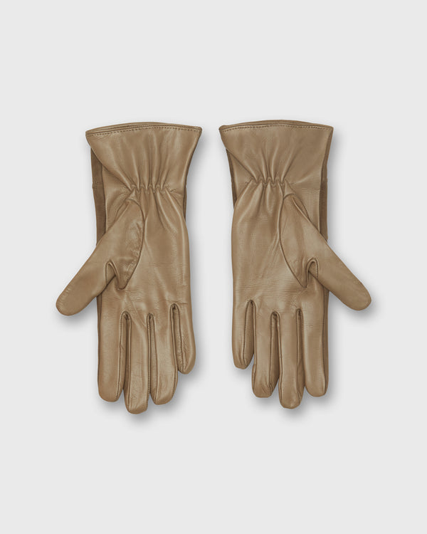 Sid Mashburn Cashmere-Lined Color Block Gloves In Taupe Nappa Leather/Suede