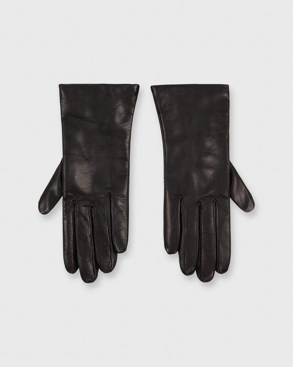 sid mashburn Cashmere-Lined Gloves in Black Nappa Leather