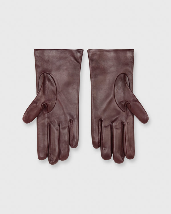 Sid Mashburn Cashmere-Lined Gloves In Bordeaux Nappa Leather
