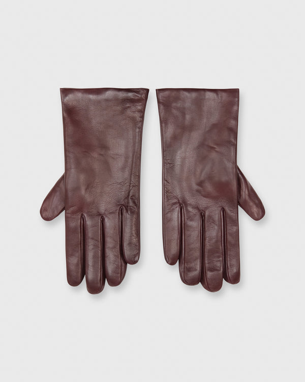 sid mashburn Cashmere-Lined Gloves in Bordeaux Nappa Leather