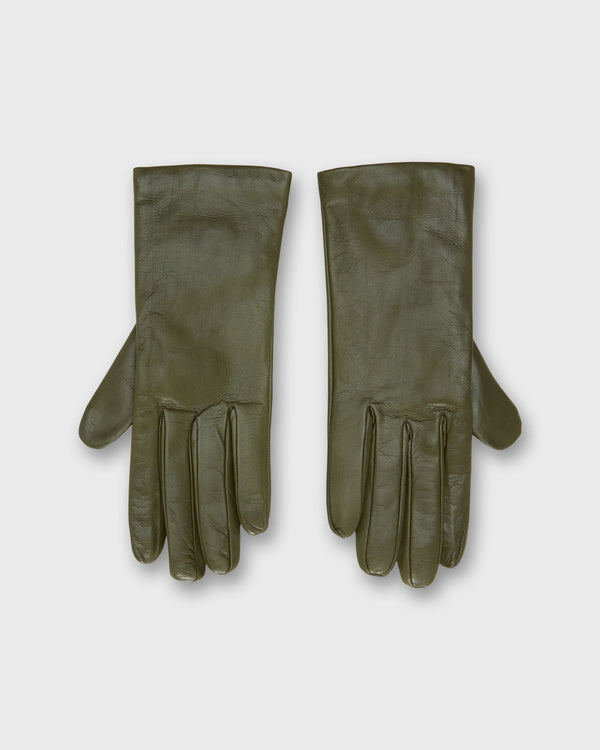 sid mashburn Cashmere-Lined Gloves in Olive Nappa Leather