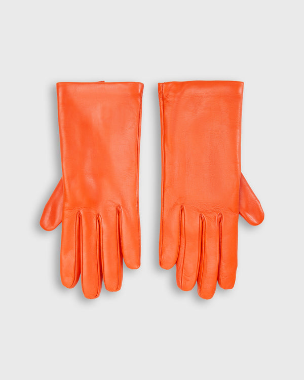 sid mashburn Cashmere-Lined Gloves in Orange Leather