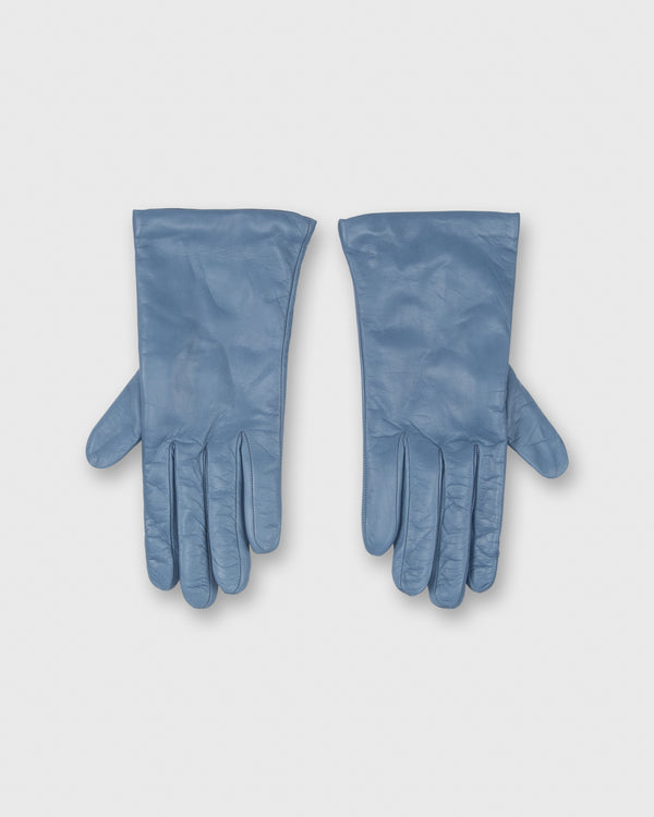 sid mashburn Cashmere-Lined Gloves in Steel Blue Nappa Leather