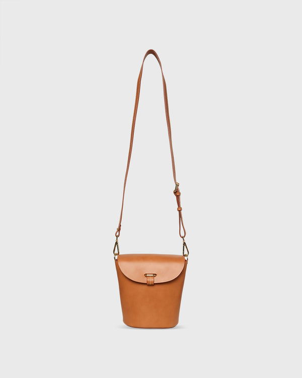 sid mashburn Charlotte Crossbody Bag in Tan Leather