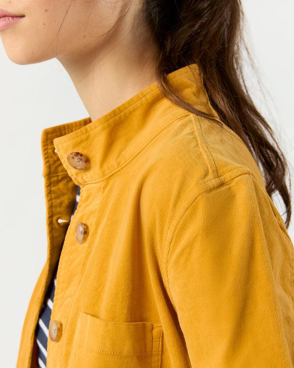 Sid Mashburn Chore Jacket In Gold Stretch Baby Cord
