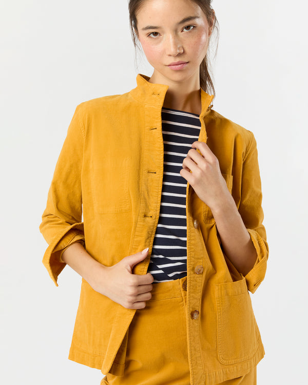 sid mashburn Chore Jacket in Gold Stretch Baby Cord