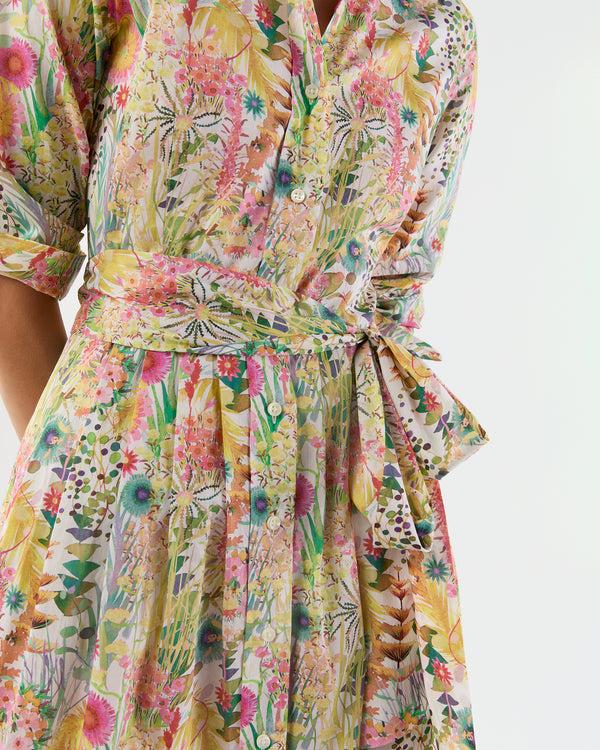 Sid Mashburn Classic Shirtwaist Dress In Multi Tresco Liberty Fabric
