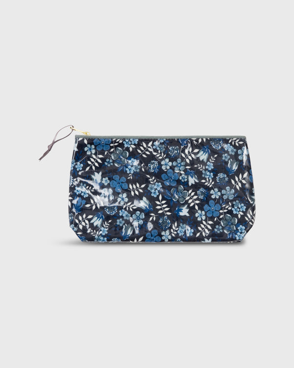sid mashburn Coated Small Cosmetic Bag in Blue Edenham Liberty Fabric