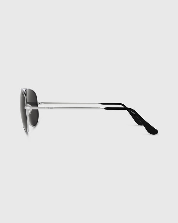 Sid Mashburn Concorde Sunglasses In Matte Chrome/American Gray