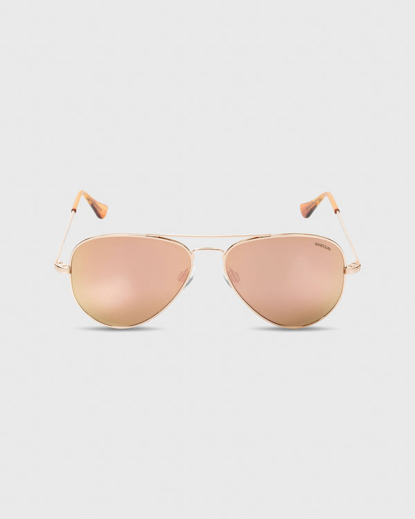 sid mashburn Concorde Sunglasses in Rose Gold/Rose Gold Flash Mirror Lens